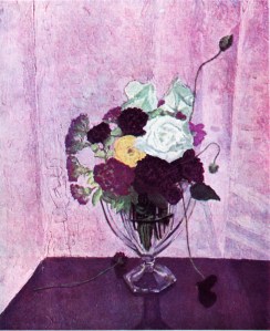 Flores, pintadas en el estudio de Chartwell