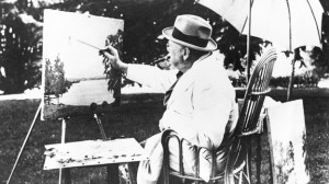 winston-churchill pintando