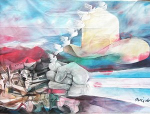 Mural pintado por Ramón Oviedo